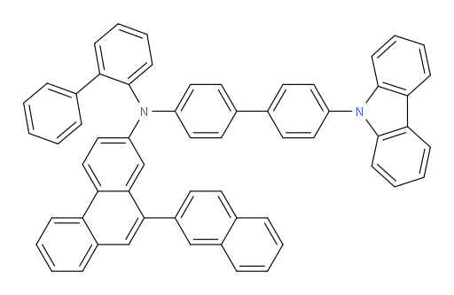 N-(4'-(9H-carbazol-9-yl)-[1,1'-biphenyl]-4-yl)-N-([1,1'-biphenyl]-2-yl)-10-(naphthalen-2-yl)phenanthren-2-amine