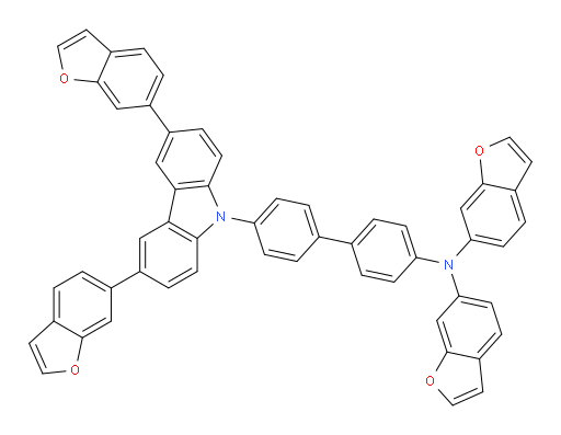 N-(benzofuran-6-yl)-N-(4'-(3,6-di(benzofuran-6-yl)-9H-carbazol-9-yl)-[1,1'-biphenyl]-4-yl)benzofuran-6-amine