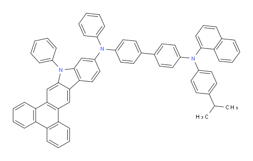 N4-(4-isopropylphenyl)-N4-(naphthalen-1-yl)-N4'-phenyl-N4'-(10-phenyl-10H-phenanthro[9,10-b]carbazol-12-yl)-[1,1'-biphenyl]-4,4'-diamine