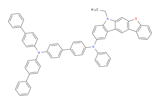 N4,N4-di([1,1'-biphenyl]-4-yl)-N4'-(7-ethyl-7H-benzofuro[2,3-b]carbazol-10-yl)-N4'-phenyl-[1,1'-biphenyl]-4,4'-diamine