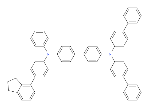 N4,N4-di([1,1'-biphenyl]-4-yl)-N4'-(4-(2,3-dihydro-1H-inden-4-yl)phenyl)-N4'-phenyl-[1,1'-biphenyl]-4,4'-diamine