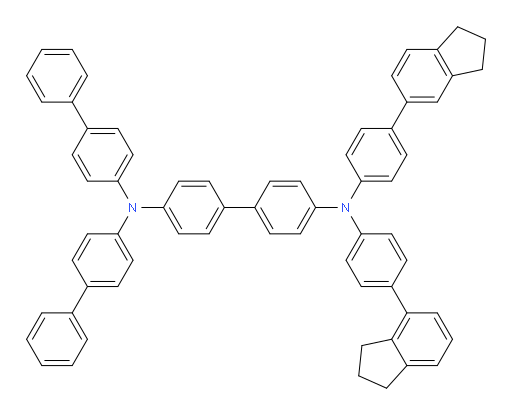 N4,N4-di([1,1'-biphenyl]-4-yl)-N4'-(4-(2,3-dihydro-1H-inden-4-yl)phenyl)-N4'-(4-(2,3-dihydro-1H-inden-5-yl)phenyl)-[1,1'-biphenyl]-4,4'-diamine