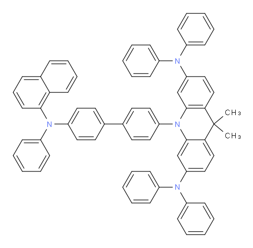 9,9-dimethyl-10-(4'-(naphthalen-1-yl(phenyl)amino)-[1,1'-biphenyl]-4-yl)-N3,N3,N6,N6-tetraphenyl-9,10-dihydroacridine-3,6-diamine