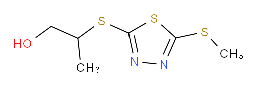 2-((5-(methylthio)-1,3,4-thiadiazol-2-yl)thio)propan-1-ol