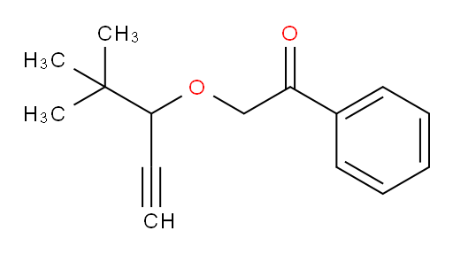 2-((4,4-dimethylpent-1-yn-3-yl)oxy)-1-phenylethanone