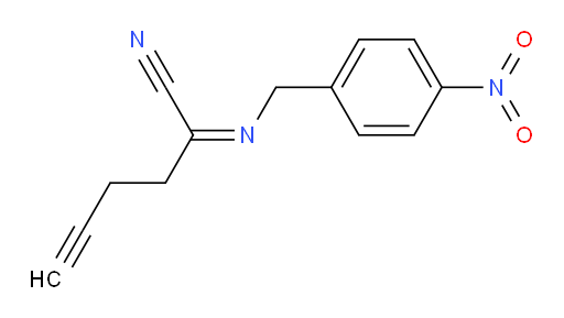 (Z)-N-(4-nitrobenzyl)pent-4-ynimidoyl cyanide