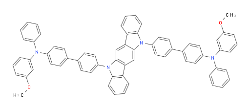 4',4'''-(indolo[3,2-b]carbazole-5,11-diyl)bis(N-(3-methoxyphenyl)-N-phenyl-[1,1'-biphenyl]-4-amine)