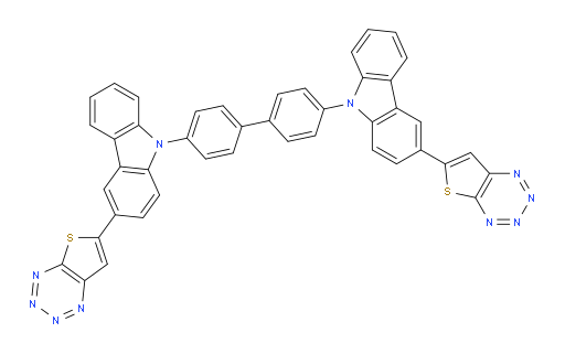 4,4'-bis(3-(thieno[2,3-e][1,2,3,4]tetrazin-6-yl)-9H-carbazol-9-yl)-1,1'-biphenyl