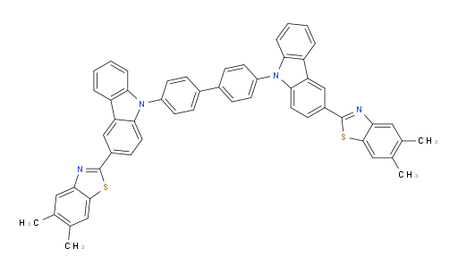 4,4'-bis(3-(5,6-dimethylbenzo[d]thiazol-2-yl)-9H-carbazol-9-yl)-1,1'-biphenyl
