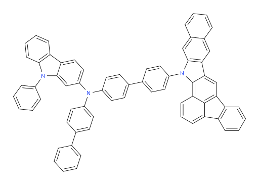N-(4'-(15H-benzo[h]fluoreno[1,9-ab]carbazol-15-yl)-[1,1'-biphenyl]-4-yl)-N-([1,1'-biphenyl]-4-yl)-9-phenyl-9H-carbazol-2-amine