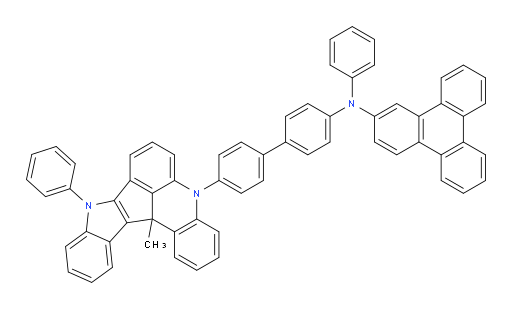 N-(4'-(13c-methyl-9-phenyl-9,13c-dihydro-5H-indolo[3',2':4,5]cyclopenta[1,2,3-kl]acridin-5-yl)-[1,1'-biphenyl]-4-yl)-N-phenyltriphenylen-2-amine