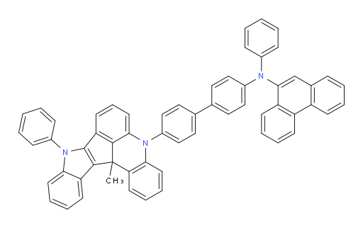 N-(4'-(13c-methyl-9-phenyl-9,13c-dihydro-5H-indolo[3',2':4,5]cyclopenta[1,2,3-kl]acridin-5-yl)-[1,1'-biphenyl]-4-yl)-N-phenylphenanthren-9-amine