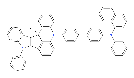 N-(4'-(13c-methyl-9-phenyl-9,13c-dihydro-5H-indolo[3',2':4,5]cyclopenta[1,2,3-kl]acridin-5-yl)-[1,1'-biphenyl]-4-yl)-N-phenylnaphthalen-1-amine