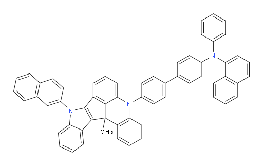 N-(4'-(13c-methyl-9-(naphthalen-2-yl)-9,13c-dihydro-5H-indolo[3',2':4,5]cyclopenta[1,2,3-kl]acridin-5-yl)-[1,1'-biphenyl]-4-yl)-N-phenylnaphthalen-1-amine
