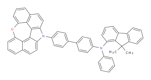 N-(4'-(12H-6-oxa-12-azaindeno[2,1,7,6-ghij]pleiaden-12-yl)-[1,1'-biphenyl]-4-yl)-9,9-dimethyl-N-phenyl-9H-fluoren-1-amine