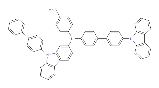 N-(4'-(9H-carbazol-9-yl)-[1,1'-biphenyl]-4-yl)-9-([1,1'-biphenyl]-4-yl)-N-(p-tolyl)-9H-carbazol-2-amine
