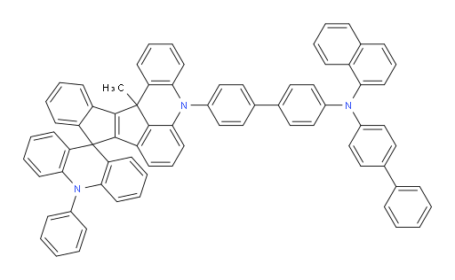 N-([1,1'-biphenyl]-4-yl)-N-(4'-(13c'-methyl-10-phenyl-10H-spiro[acridine-9,9'-benzo[4,5]pentaleno[1,2,3-kl]acridine]-5'(13c'H)-yl)-[1,1'-biphenyl]-4-yl)naphthalen-1-amine