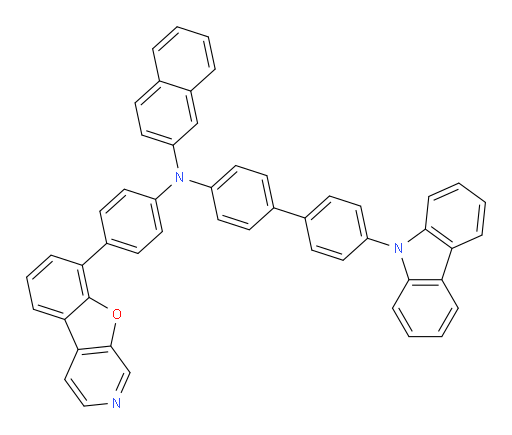 N-(4'-(9H-carbazol-9-yl)-[1,1'-biphenyl]-4-yl)-N-(4-(benzofuro[2,3-c]pyridin-8-yl)phenyl)naphthalen-2-amine