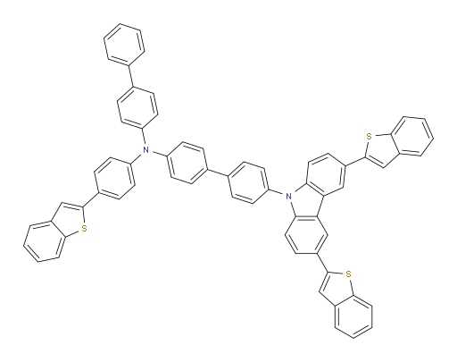 N-([1,1'-biphenyl]-4-yl)-N-(4-(benzo[b]thiophen-2-yl)phenyl)-4'-(3,6-bis(benzo[b]thiophen-2-yl)-9H-carbazol-9-yl)-[1,1'-biphenyl]-4-amine