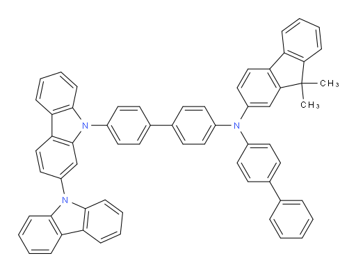 N-(4'-(9H-[2,9'-bicarbazol]-9-yl)-[1,1'-biphenyl]-4-yl)-N-([1,1'-biphenyl]-4-yl)-9,9-dimethyl-9H-fluoren-2-amine