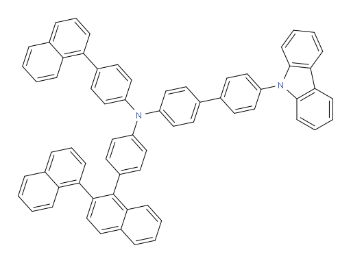 N-(4-([1,2'-binaphthalen]-1'-yl)phenyl)-4'-(9H-carbazol-9-yl)-N-(4-(naphthalen-1-yl)phenyl)-[1,1'-biphenyl]-4-amine