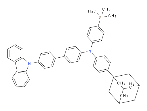 N-(4-(adamantan-1-yl)phenyl)-4'-(9H-carbazol-9-yl)-N-(4-(trimethylsilyl)phenyl)-[1,1'-biphenyl]-4-amine