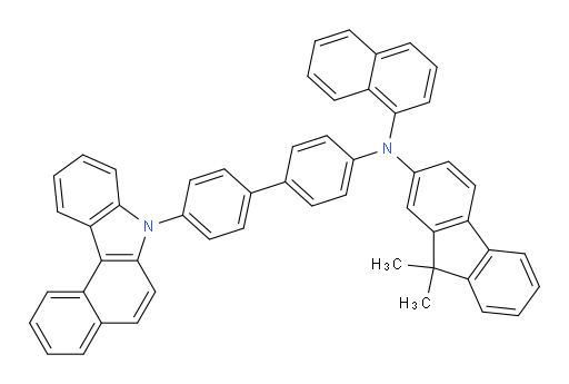 N-(4'-(7H-benzo[c]carbazol-7-yl)-[1,1'-biphenyl]-4-yl)-9,9-dimethyl-N-(naphthalen-1-yl)-9H-fluoren-2-amine