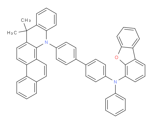 N-(4'-(7,7-dimethylnaphtho[1,2-c]acridin-12(7H)-yl)-[1,1'-biphenyl]-4-yl)-N-phenyldibenzo[b,d]furan-4-amine