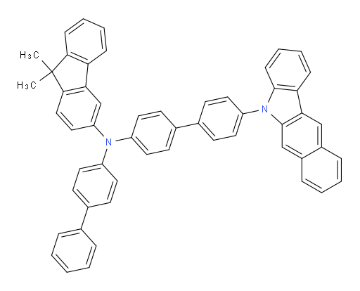 N-(4'-(5H-benzo[b]carbazol-5-yl)-[1,1'-biphenyl]-4-yl)-N-([1,1'-biphenyl]-4-yl)-9,9-dimethyl-9H-fluoren-3-amine