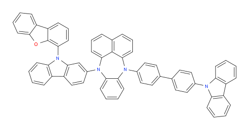 7-(4'-(9H-carbazol-9-yl)-[1,1'-biphenyl]-4-yl)-12-(9-(dibenzo[b,d]furan-4-yl)-9H-carbazol-2-yl)-7,12-dihydrobenzo[b]naphtho[1,8-ef][1,4]diazepine