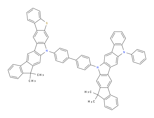 7-(4'-(12,12-dimethyl-5-phenyl-5H-indeno[2,1-b]indolo[2,3-h]carbazol-14(12H)-yl)-[1,1'-biphenyl]-4-yl)-9,9-dimethyl-7,9-dihydrobenzo[4,5]thieno[2,3-b]indeno[1,2-h]carbazole