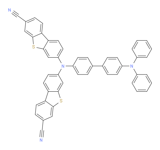 7,7'-((4'-(diphenylamino)-[1,1'-biphenyl]-4-yl)azanediyl)bis(dibenzo[b,d]thiophene-3-carbonitrile)