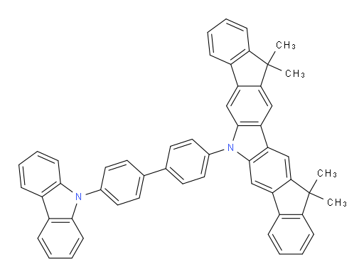 6-(4'-(9H-carbazol-9-yl)-[1,1'-biphenyl]-4-yl)-12,12,15,15-tetramethyl-12,15-dihydro-6H-diindeno[1,2-b:2',1'-h]carbazole
