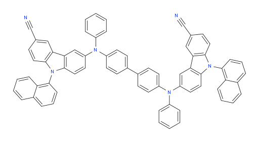 6,6'-([1,1'-biphenyl]-4,4'-diylbis(phenylazanediyl))bis(9-(naphthalen-1-yl)-9H-carbazole-3-carbonitrile)