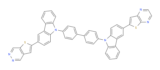 6-(9-(4'-(3-(thieno[2,3-d]pyridazin-2-yl)-9H-carbazol-9-yl)-[1,1'-biphenyl]-4-yl)-9H-carbazol-3-yl)thieno[2,3-b]pyrazine