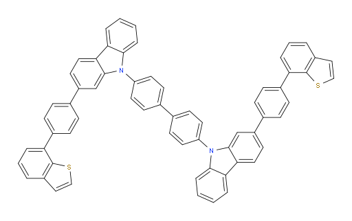 4,4'-bis(2-(4-(benzo[b]thiophen-7-yl)phenyl)-9H-carbazol-9-yl)-1,1'-biphenyl