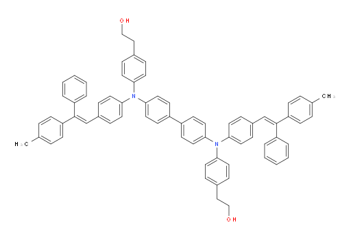 2,2'-(((E)-[1,1'-biphenyl]-4,4'-diylbis((4-((E)-2-phenyl-2-(p-tolyl)vinyl)phenyl)azanediyl))bis(4,1-phenylene))diethanol