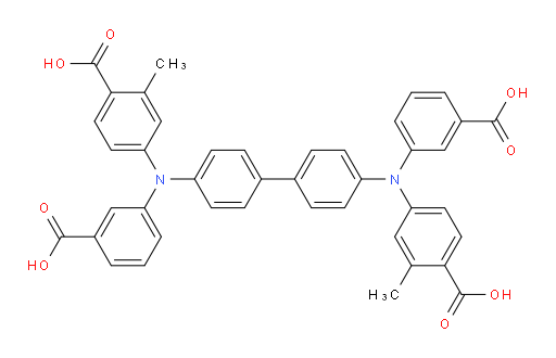 4,4'-([1,1'-biphenyl]-4,4'-diylbis((3-carboxyphenyl)azanediyl))bis(2-methylbenzoic acid)