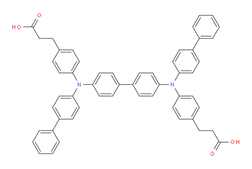 3,3'-(([1,1'-biphenyl]-4,4'-diylbis([1,1'-biphenyl]-4-ylazanediyl))bis(4,1-phenylene))dipropanoic acid