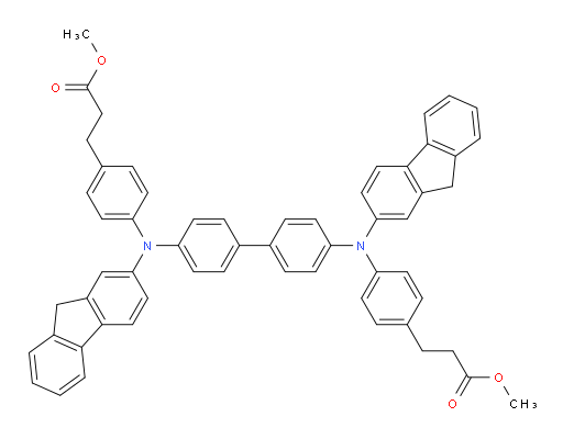 dimethyl 3,3'-(([1,1'-biphenyl]-4,4'-diylbis((9H-fluoren-2-yl)azanediyl))bis(4,1-phenylene))dipropanoate