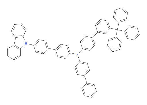 N-(4'-(9H-carbazol-9-yl)-[1,1'-biphenyl]-4-yl)-N-([1,1'-biphenyl]-4-yl)-3'-trityl-[1,1'-biphenyl]-4-amine