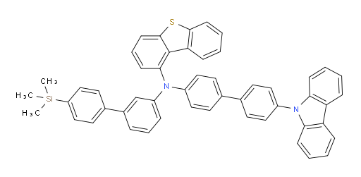 N-(4'-(9H-carbazol-9-yl)-[1,1'-biphenyl]-4-yl)-N-(4'-(trimethylsilyl)-[1,1'-biphenyl]-3-yl)dibenzo[b,d]thiophen-1-amine