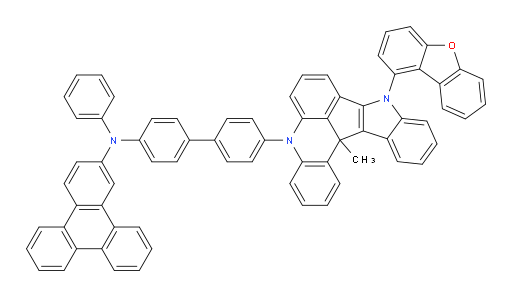 N-(4'-(9-(dibenzo[b,d]furan-1-yl)-13c-methyl-9,13c-dihydro-5H-indolo[3',2':4,5]cyclopenta[1,2,3-kl]acridin-5-yl)-[1,1'-biphenyl]-4-yl)-N-phenyltriphenylen-2-amine