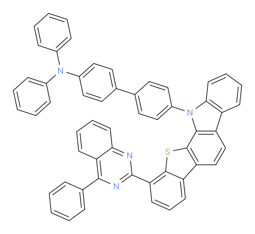 N,N-diphenyl-4'-(10-(4-phenylquinazolin-2-yl)-12H-benzo[4,5]thieno[2,3-a]carbazol-12-yl)-[1,1'-biphenyl]-4-amine