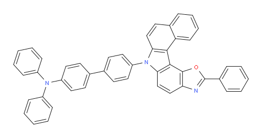 N,N-diphenyl-4'-(2-phenyl-6H-benzo[c]oxazolo[5,4-g]carbazol-6-yl)-[1,1'-biphenyl]-4-amine