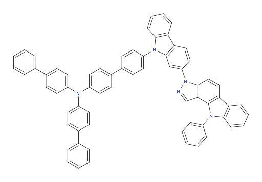 N,N-di([1,1'-biphenyl]-4-yl)-4'-(2-(10-phenylpyrazolo[4,3-a]carbazol-3(10H)-yl)-9H-carbazol-9-yl)-[1,1'-biphenyl]-4-amine