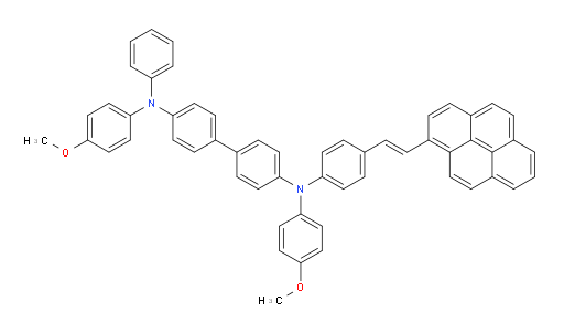 (E)-N4,N4'-bis(4-methoxyphenyl)-N4-phenyl-N4'-(4-(2-(pyren-1-yl)vinyl)phenyl)-[1,1'-biphenyl]-4,4'-diamine