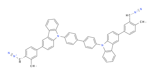 3-(4-(diazomethyl)-3-methylphenyl)-9-(4'-(3-(3-(diazomethyl)-4-methylphenyl)-9H-carbazol-9-yl)-[1,1'-biphenyl]-4-yl)-9H-carbazole
