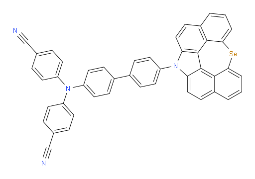 4,4'-((4'-(12H-6-selena-12-azaindeno[2,1,7,6-ghij]pleiaden-12-yl)-[1,1'-biphenyl]-4-yl)azanediyl)dibenzonitrile