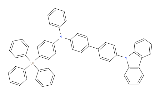 4'-(9H-carbazol-9-yl)-N-phenyl-N-(4-(triphenylsilyl)phenyl)-[1,1'-biphenyl]-4-amine